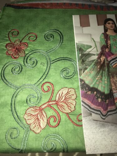Hubba New Collection | Printed & Embroidered Lawn | HU-7010 photo review